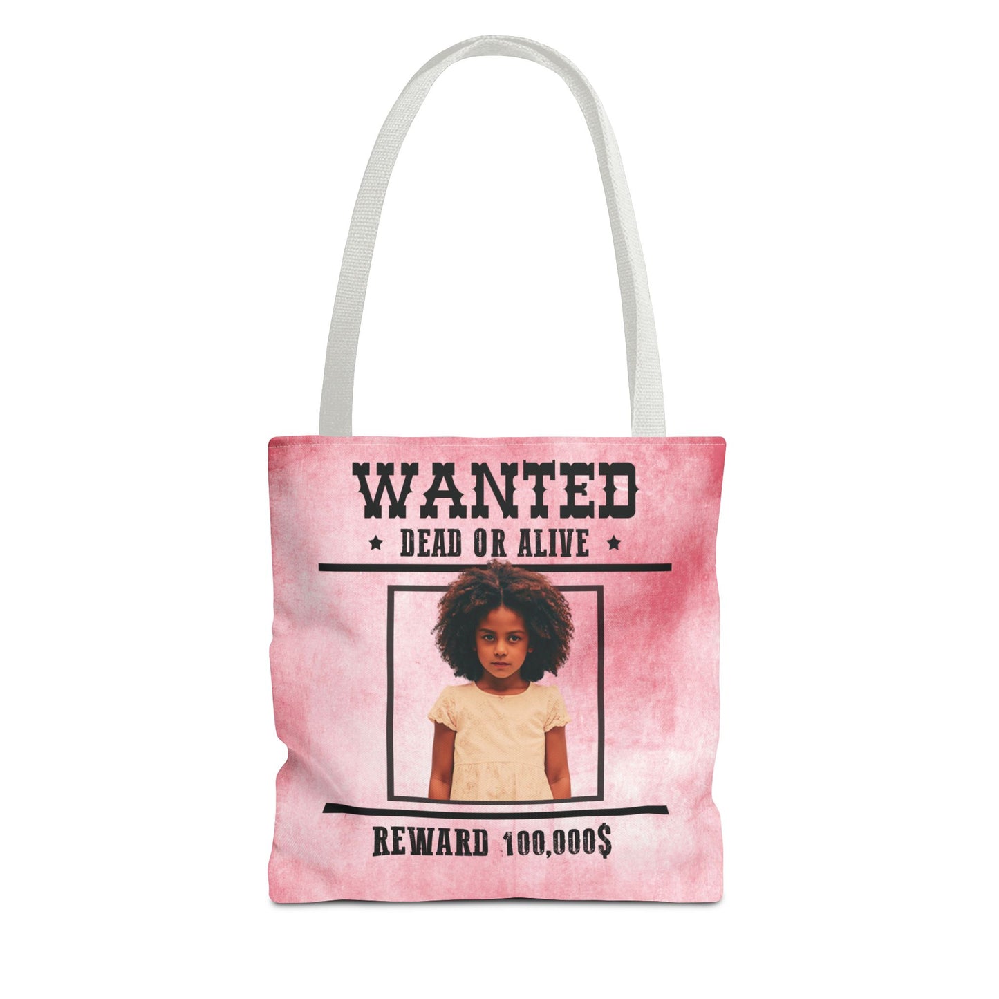 Cowgirl Pink Halloween Trick or Treat Bag, Wanted With Photo Candy Bag, Customized Halloween Bucket, Kids Tote Bags, Halloween Accessory