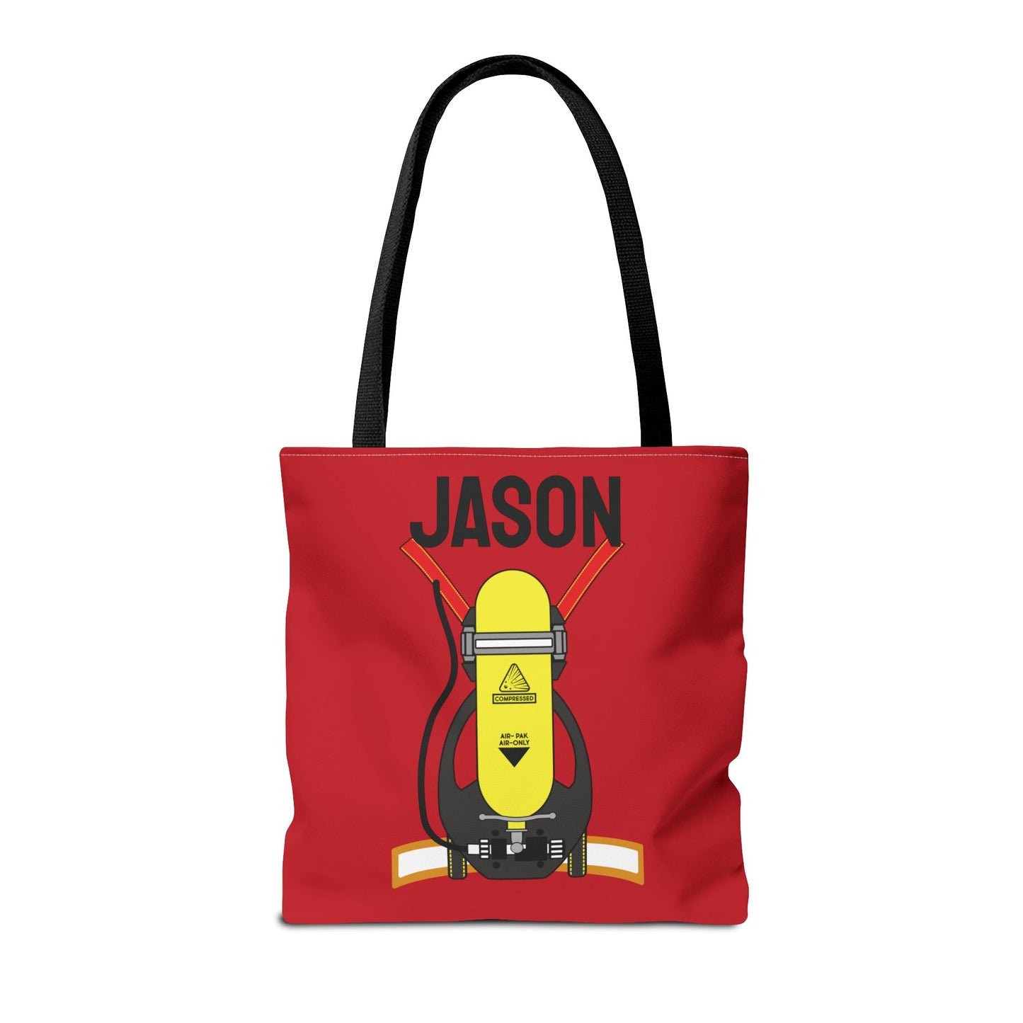 Fireman Personalized Halloween Trick or Treat Bags, Custom Fire Man Candy Bags, Kids Adults Tote Bags, Halloween Accessory