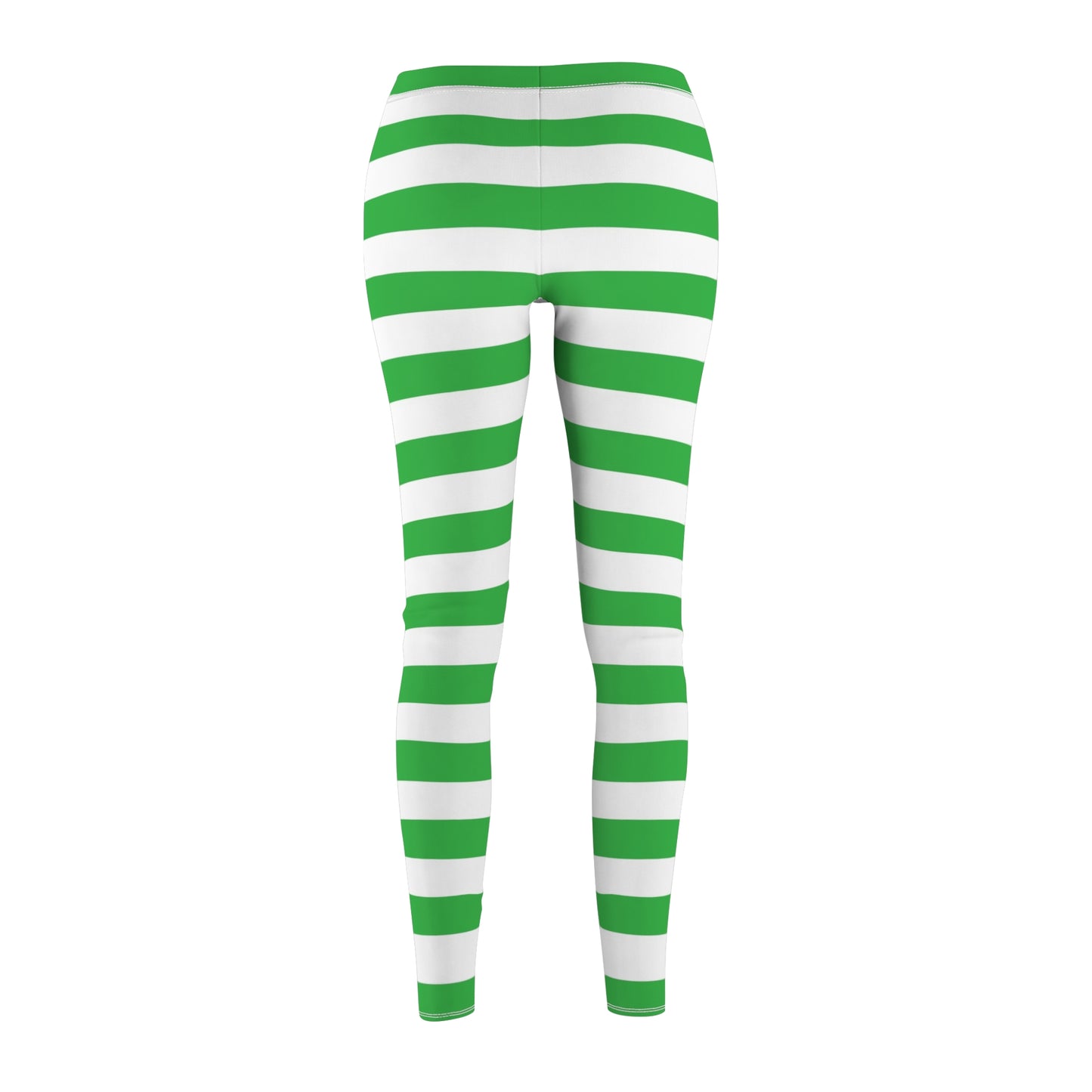 Green and White Strawberry Shortcake Women Leggings