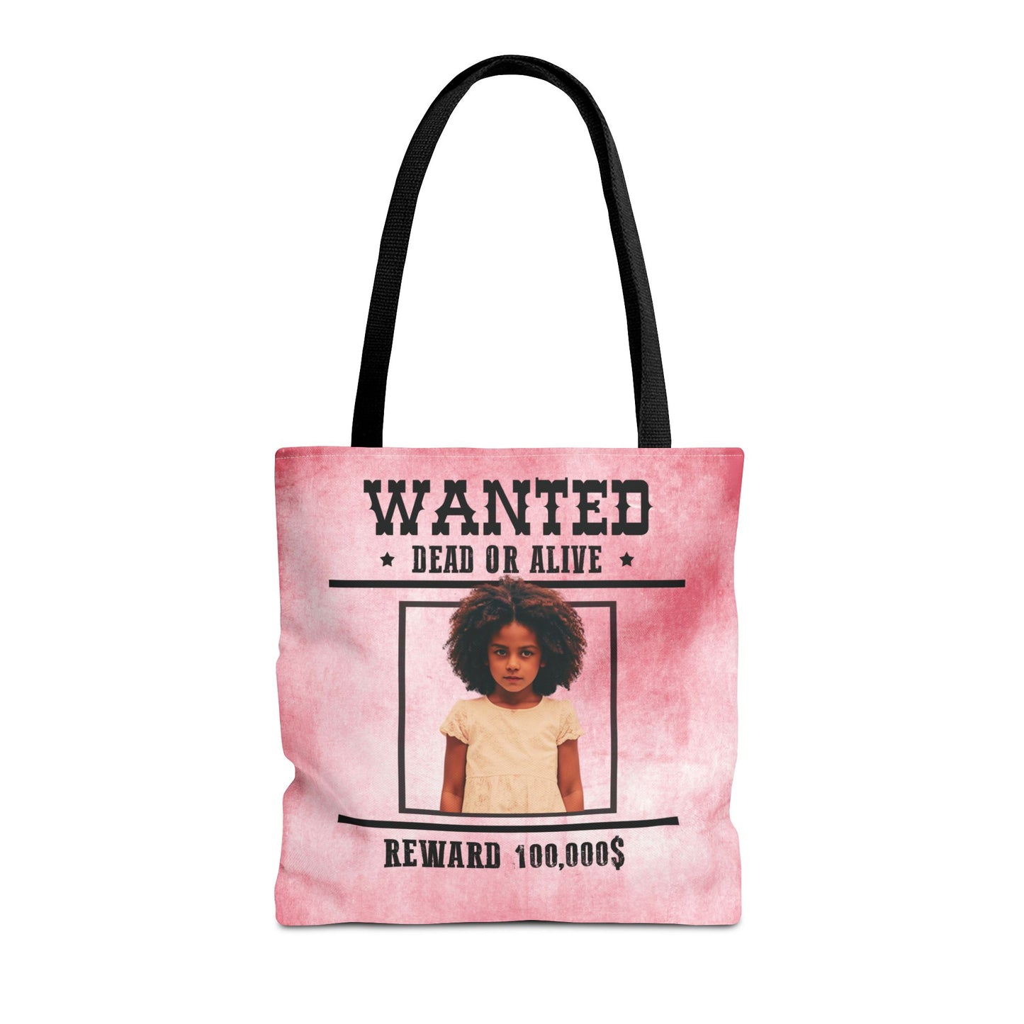 Cowgirl Pink Halloween Trick or Treat Bag, Wanted With Photo Candy Bag, Customized Halloween Bucket, Kids Tote Bags, Halloween Accessory