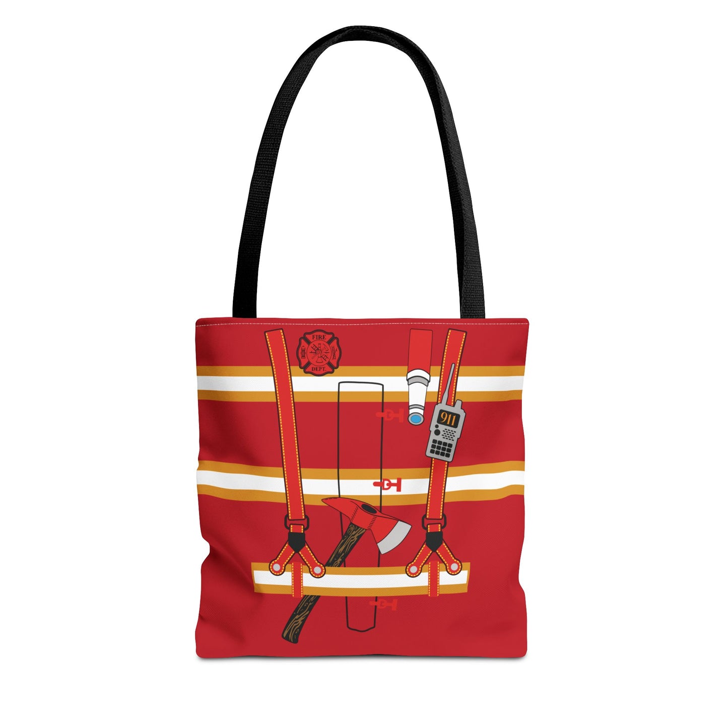 Fireman Personalized Halloween Trick or Treat Bags, Custom Fire Man Candy Bags, Kids Adults Tote Bags, Halloween Accessory