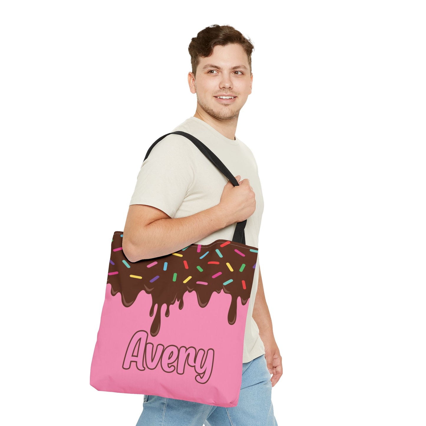Personalized Trick or Treat Bags Ice Cream, Custom Ice Cream Tote Bags, Kids Adults Tote Bags