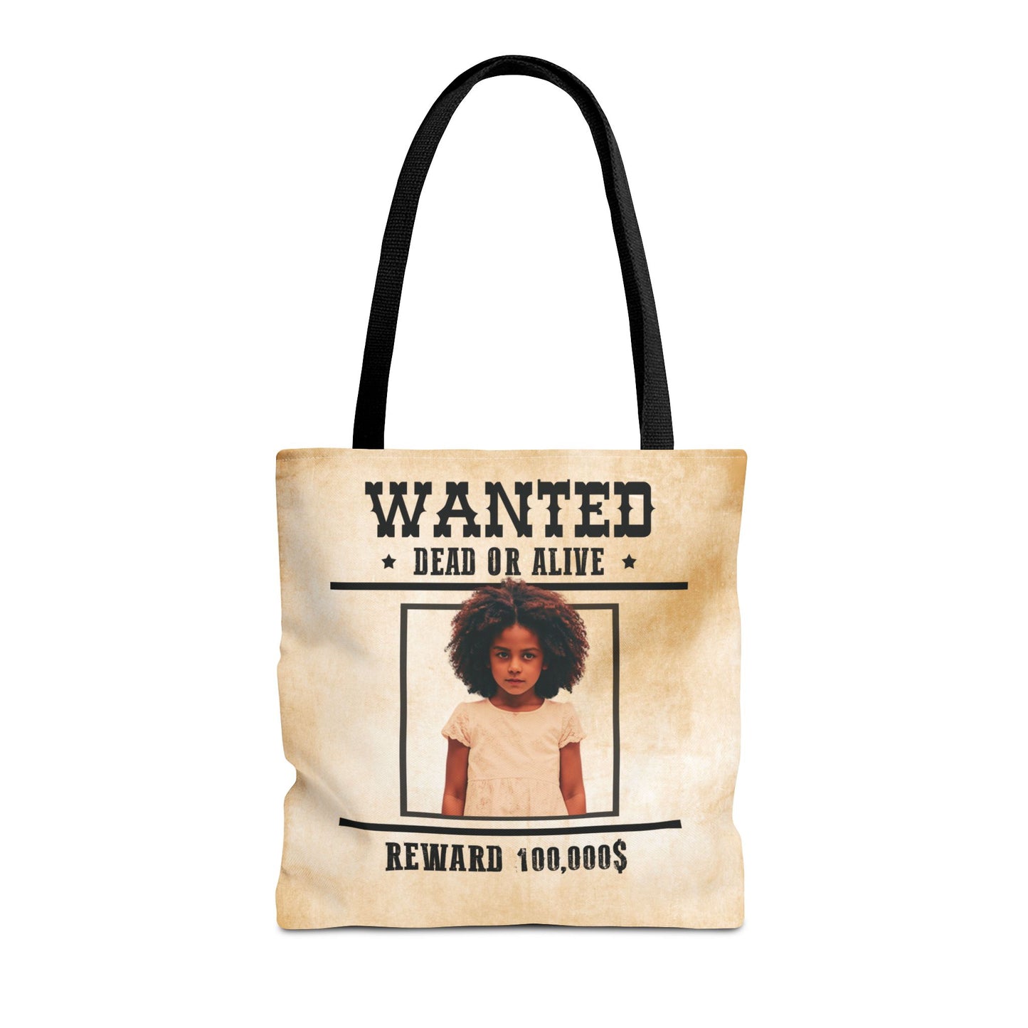 Cowgirl Halloween Trick or Treat Bag, Wanted With Photo Candy Bag, Customized Halloween Bucket, Kids Tote Bags, Halloween Accessory