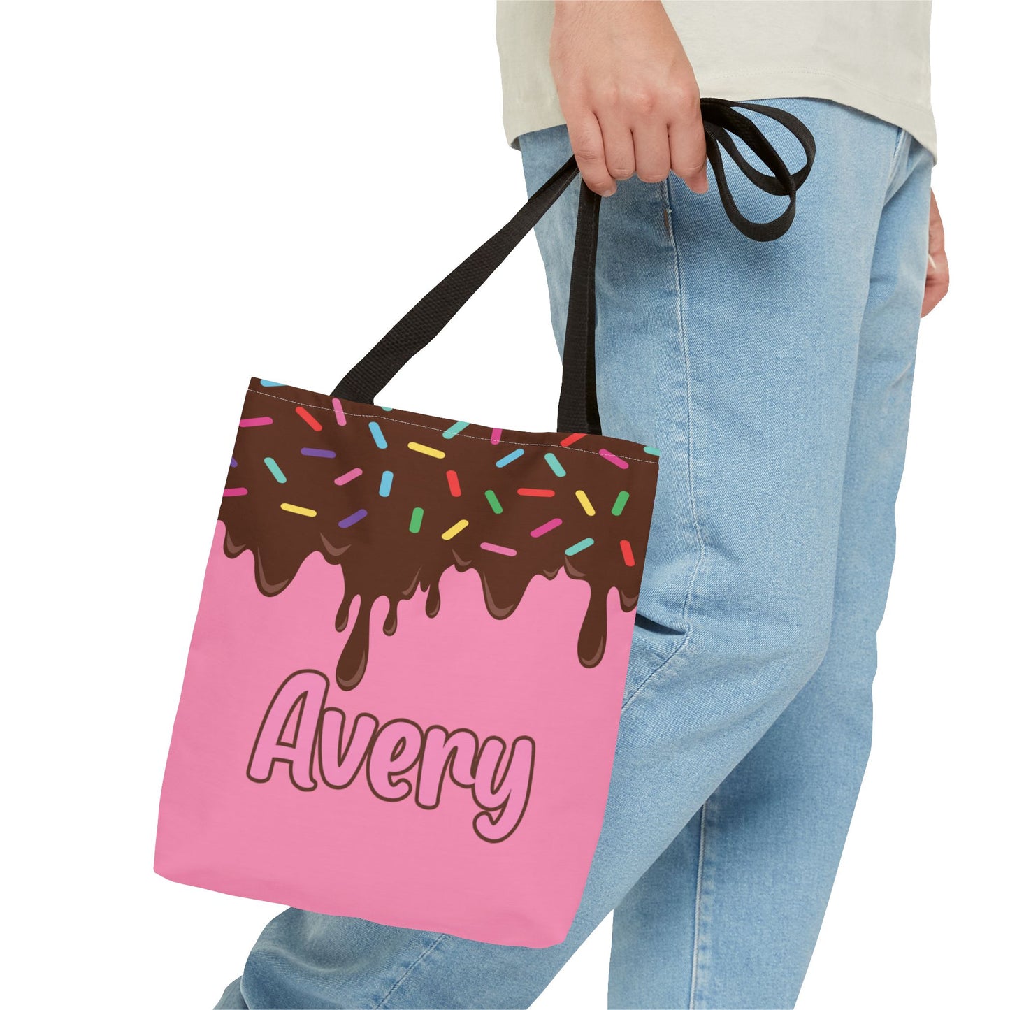 Personalized Trick or Treat Bags Ice Cream, Custom Ice Cream Tote Bags, Kids Adults Tote Bags