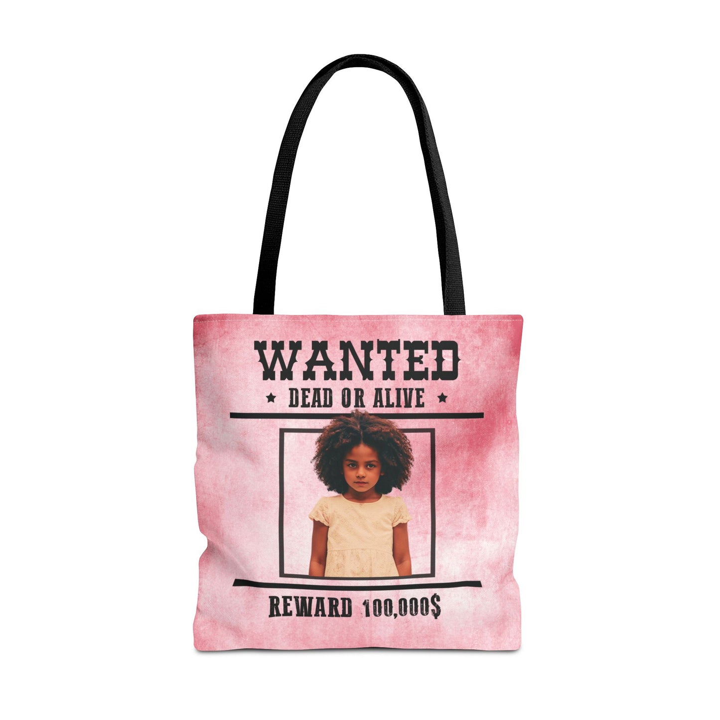 Cowgirl Pink Halloween Trick or Treat Bag, Wanted With Photo Candy Bag, Customized Halloween Bucket, Kids Tote Bags, Halloween Accessory