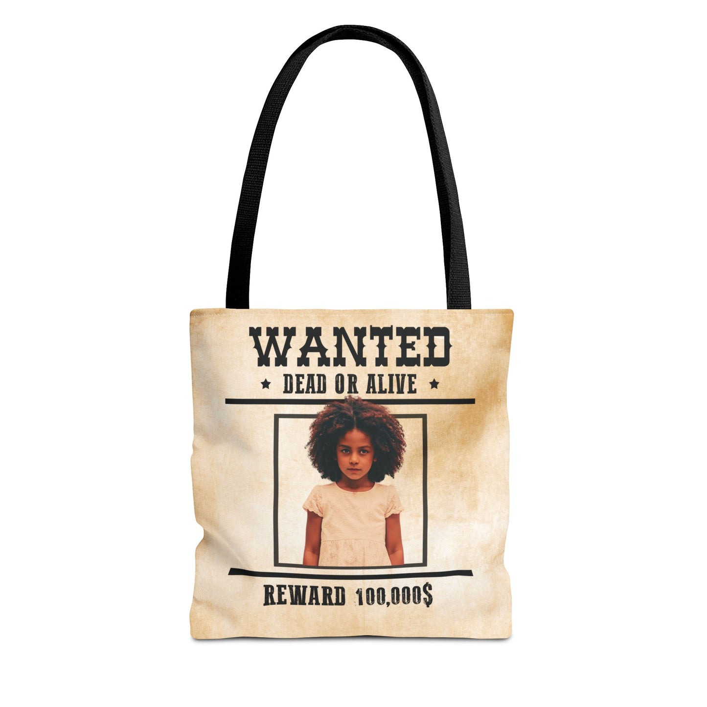 Cowgirl Halloween Trick or Treat Bag, Wanted With Photo Candy Bag, Customized Halloween Bucket, Kids Tote Bags, Halloween Accessory