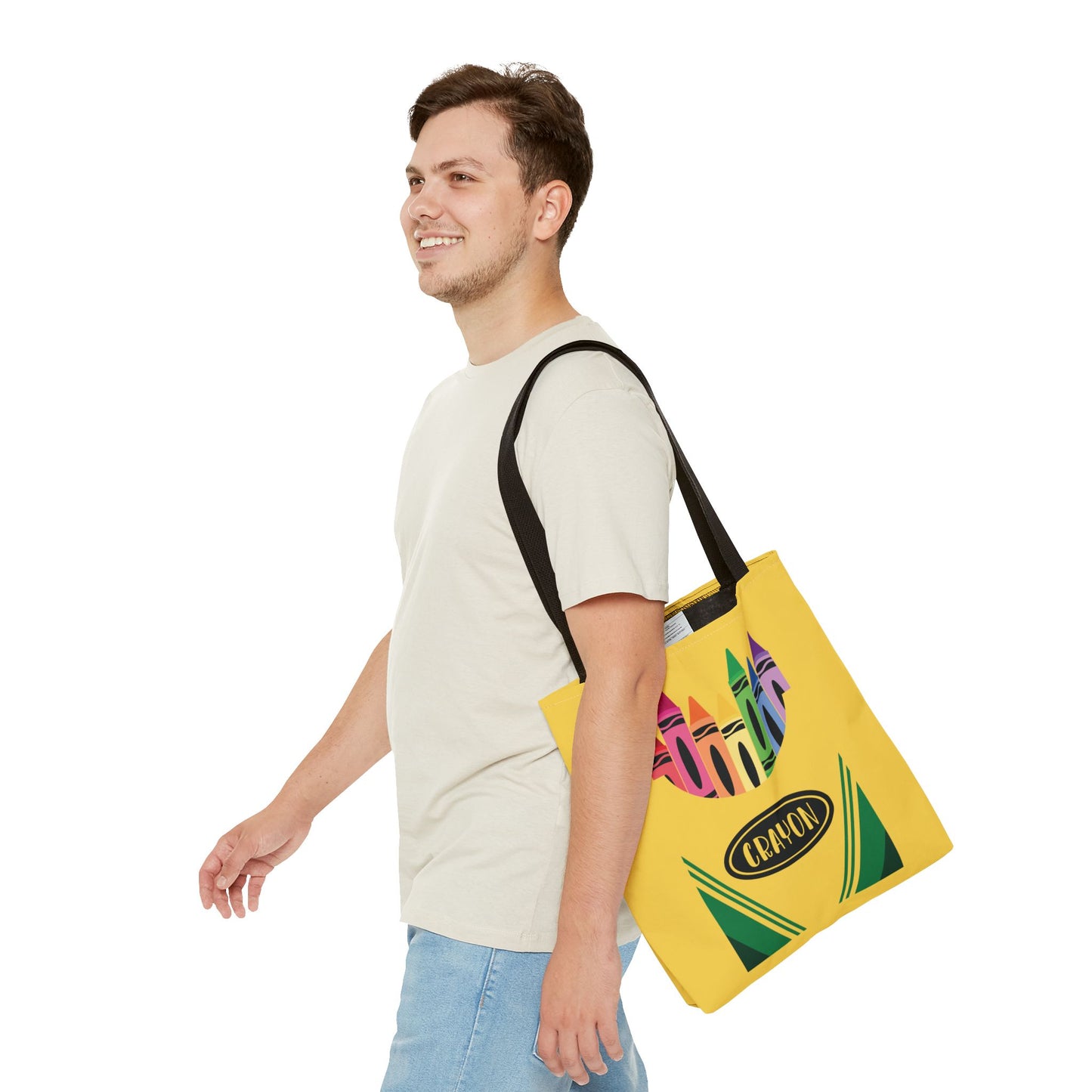 Personalized School Supplies Teachers Tote Bags, Crayon, Pencil, Glue, Paint Halloween Trick or Treat Bags For Kids and Adults