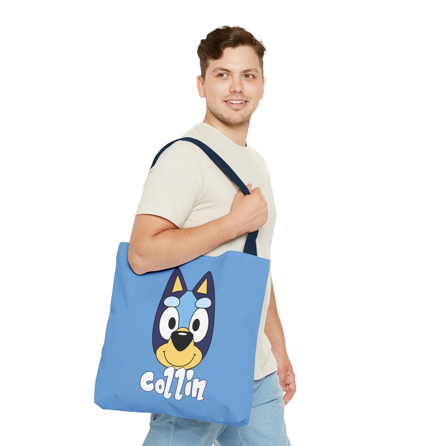 Bluey Dog Personalized Trick or Treat Tote Bag