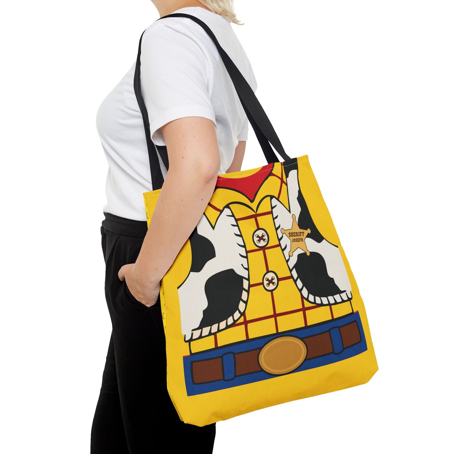 Woody Sherrif Cowboy Personalized Halloween Trick or Treat Bags For Kids