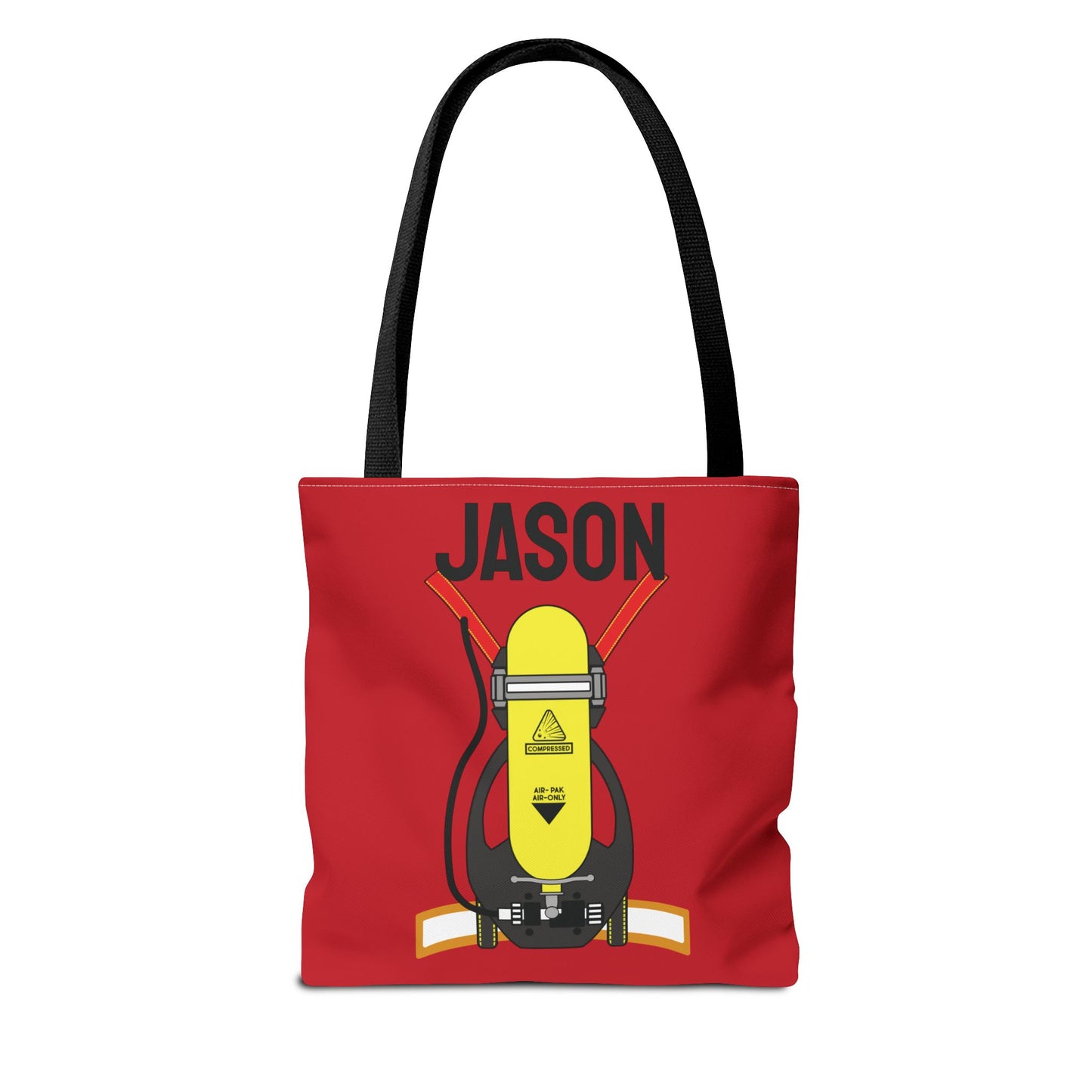 Fireman Personalized Halloween Trick or Treat Bags, Custom Fire Man Candy Bags, Kids Adults Tote Bags, Halloween Accessory