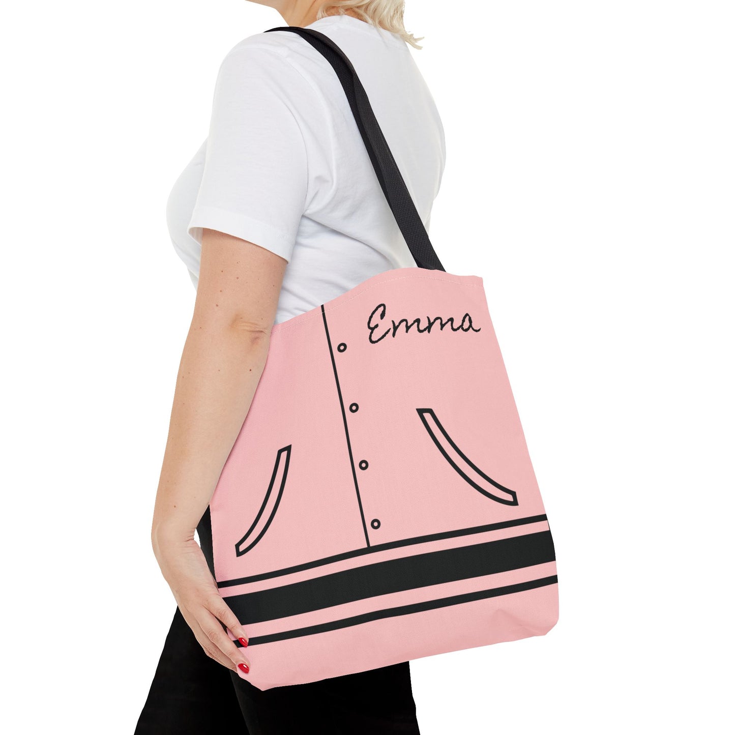 Personalized Pink Babies Halloween Trick or Treat Bags For Girls, Greaser Candy Bags, Kids Adults Tote Bags, Halloween Accessory