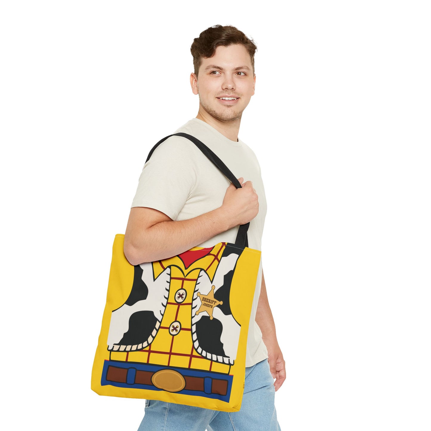 Woody Sherrif Cowboy Personalized Halloween Trick or Treat Bags For Kids