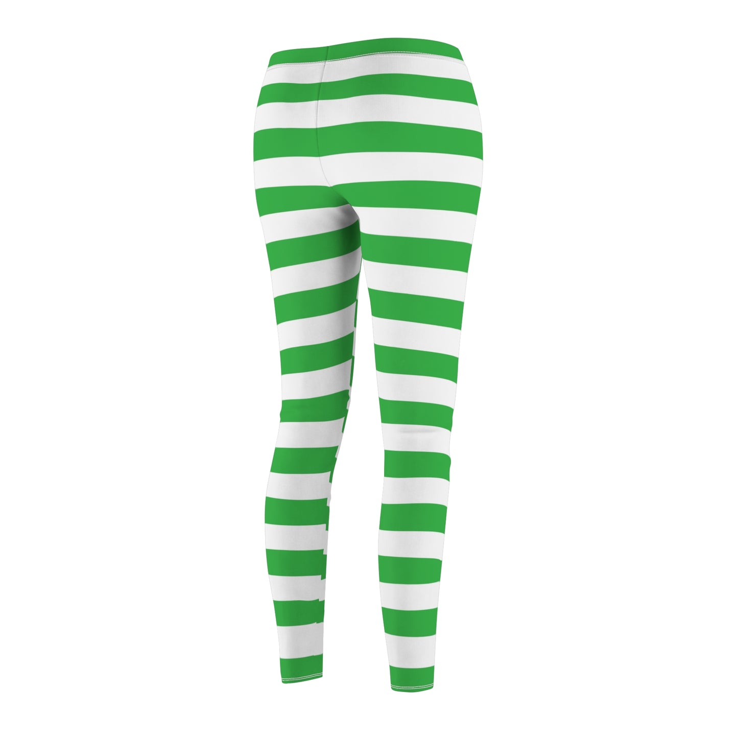 Green and White Strawberry Shortcake Women Leggings