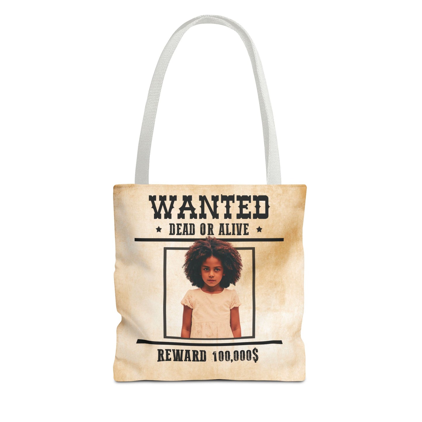 Cowgirl Halloween Trick or Treat Bag, Wanted With Photo Candy Bag, Customized Halloween Bucket, Kids Tote Bags, Halloween Accessory