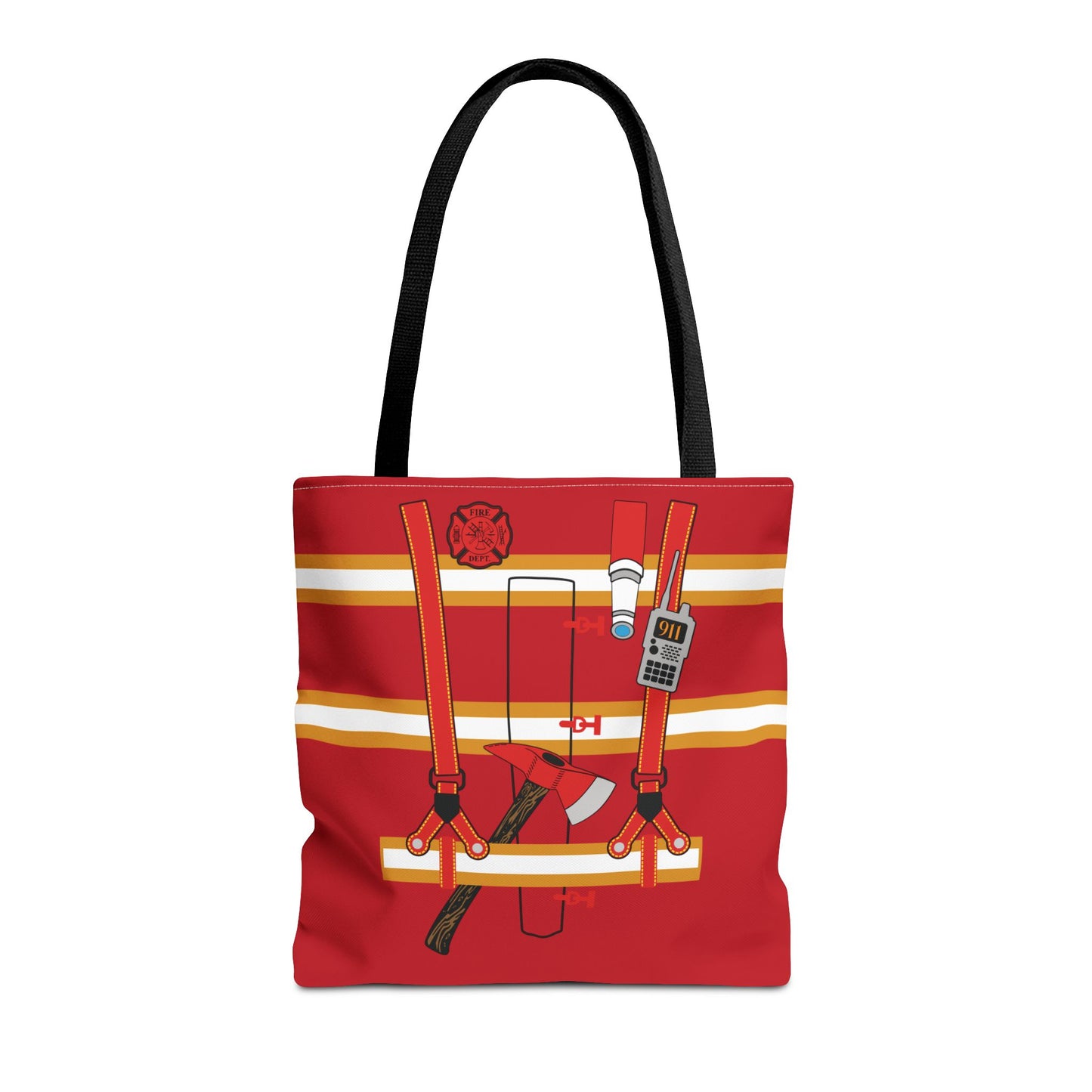 Fireman Personalized Halloween Trick or Treat Bags, Custom Fire Man Candy Bags, Kids Adults Tote Bags, Halloween Accessory