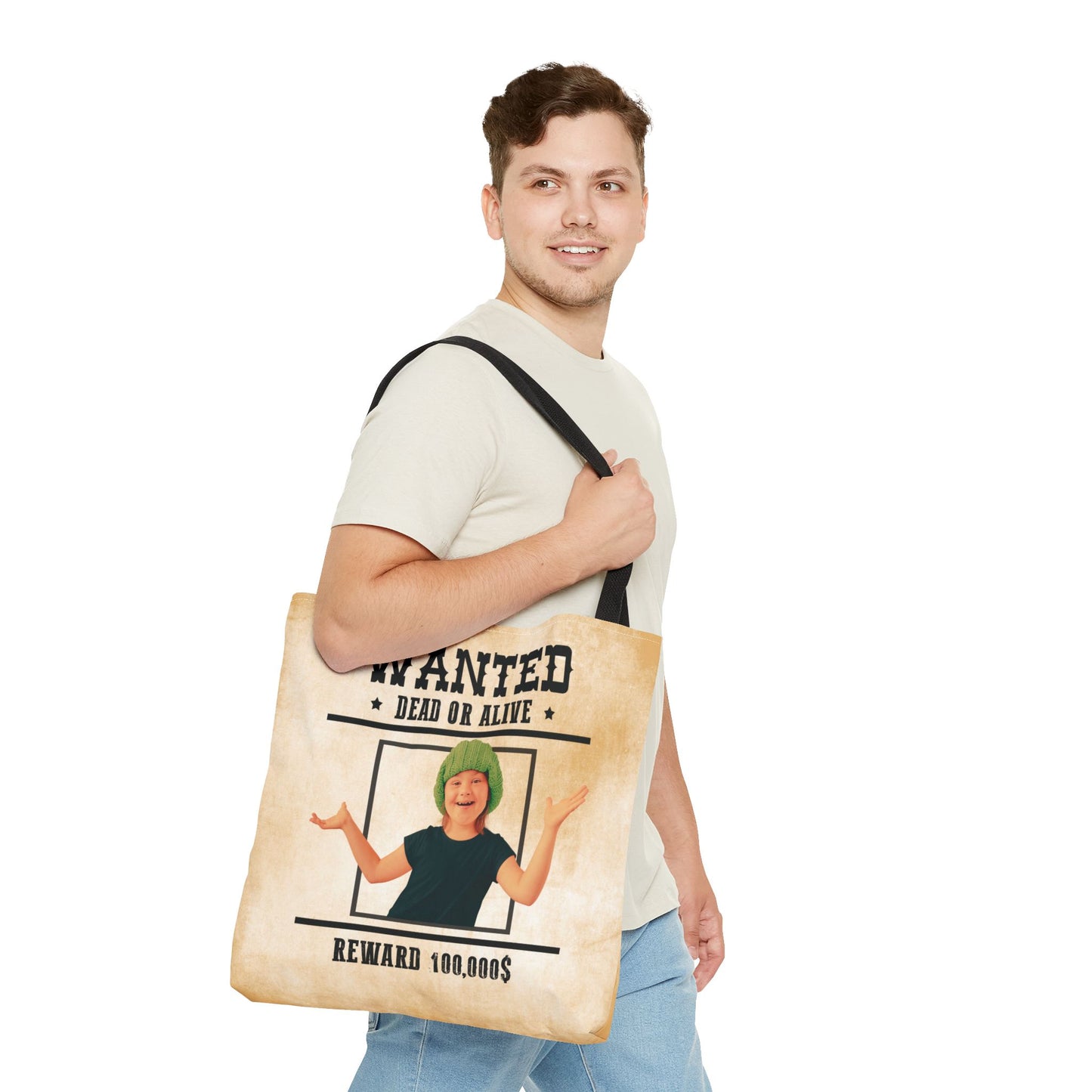 Cowgirl 2 Halloween Trick or Treat Bag, Wanted With Photo Candy Bag, Customized Halloween Bucket, Kids Tote Bags, Halloween Accessory