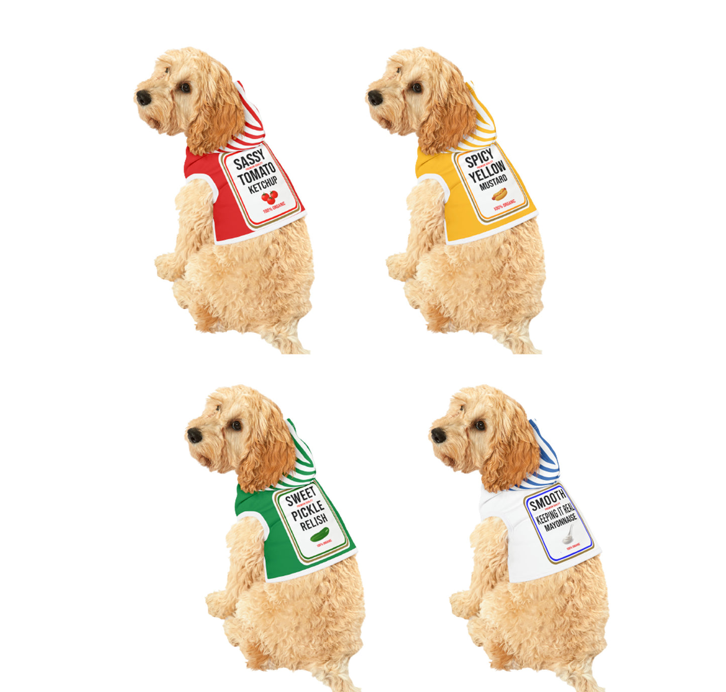 Condiment Halloween Costumes For Dogs - For Small To Medium Dogs