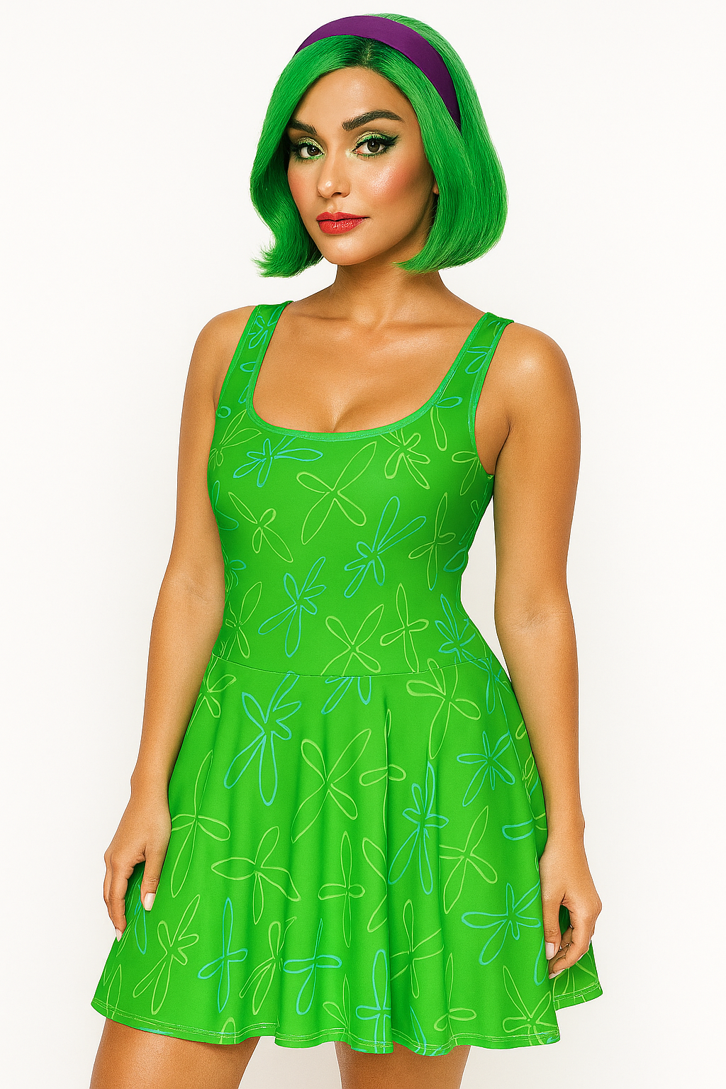 Disgust Inside Out 2 Emotion Costume Cosplay Dress