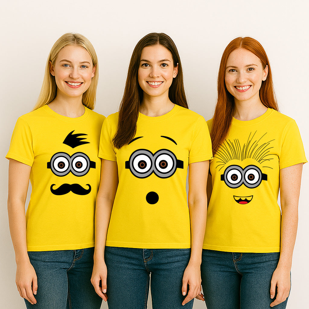 Minion Inspired Yellow Tshirts - Cosplay Birthday Parites, Group Halloween Costumes