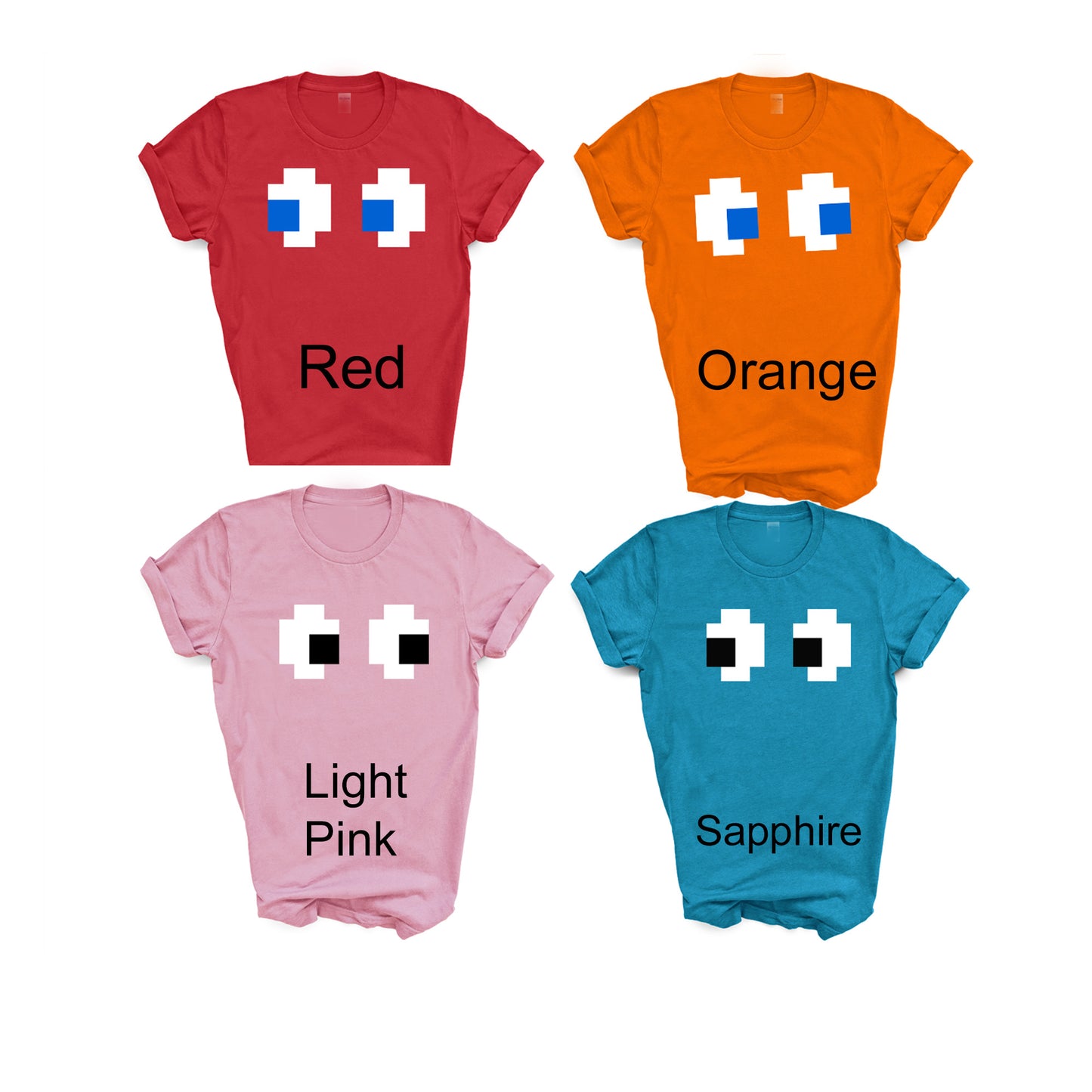 Pac Man Game Inspired Tshirts - Cosplay Birthday Parites, Group Halloween Costumes