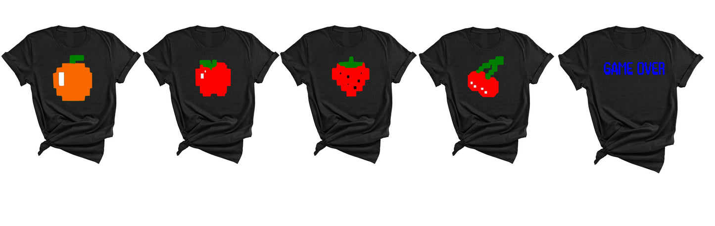 Pac Man Game Inspired Tshirts - Cosplay Birthday Parites, Group Halloween Costumes