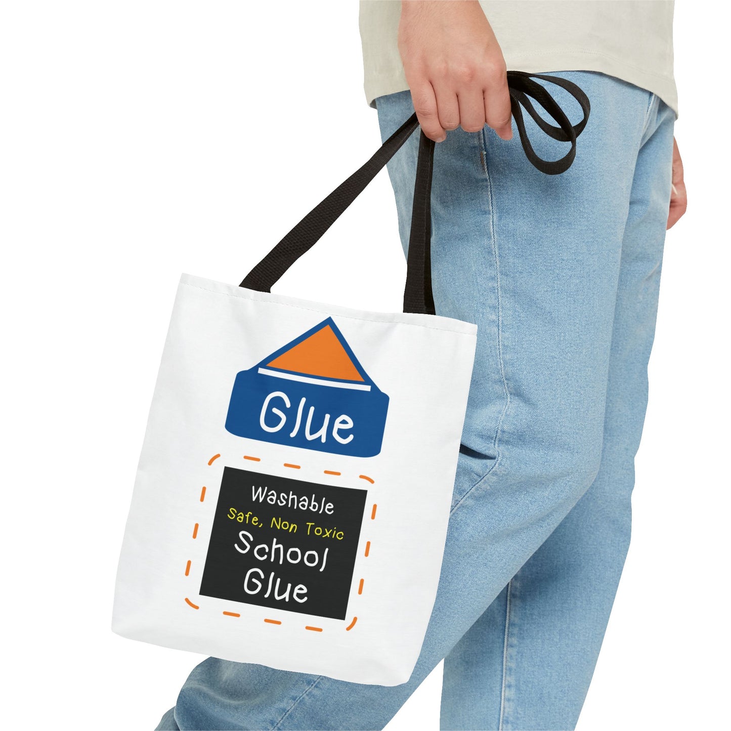 Glue Personalized Halloween Trick or Treat Bags,  Custom Glue bags, Kids Adults Tote Bags