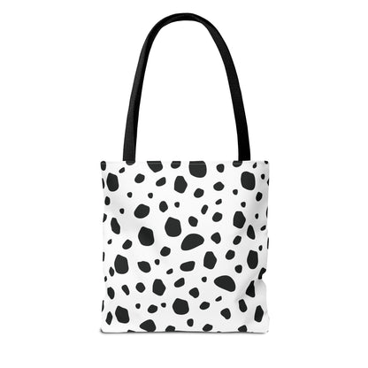 Dalmatian Personalized Halloween Trick or Treat Bags,  Custom Dalmatian Animal Print Tote Bags, Kids Adults Tote Bags