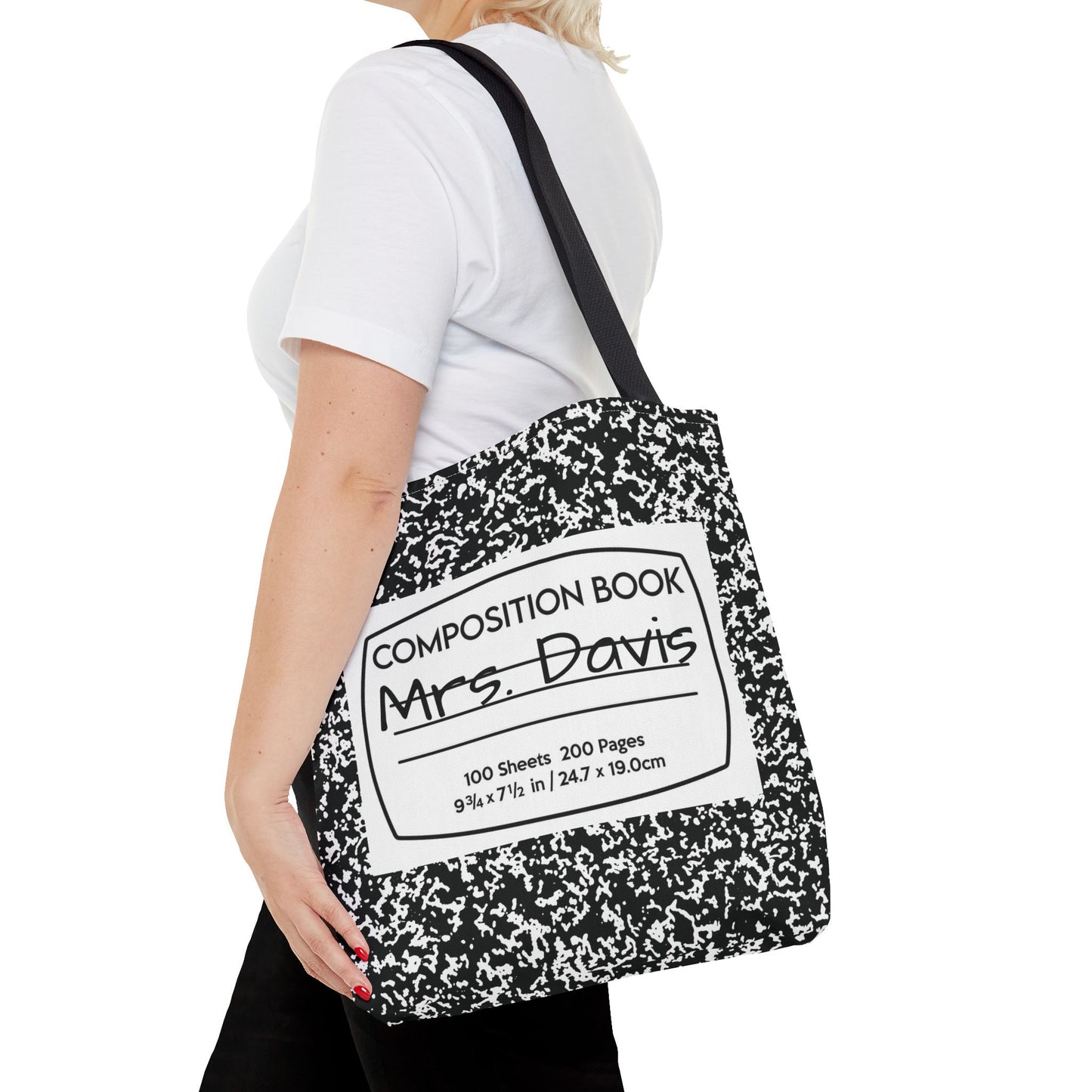 Teacher Notebook Personalized Halloween Trick or Treat Bags,  Custom notebook bags, Kids Adults Tote Bags