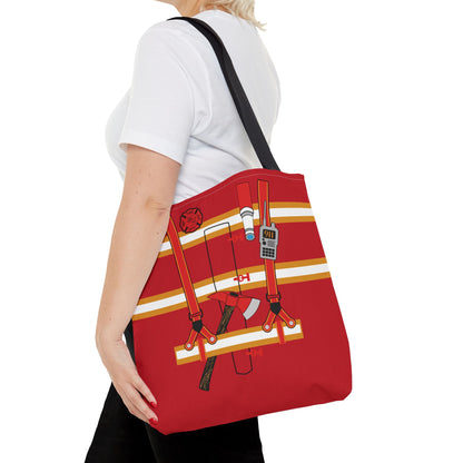 Fireman Personalized Halloween Trick or Treat Bags,  Custom Fire Man Candy Bags, Kids Adults Tote Bags, Halloween Accessory