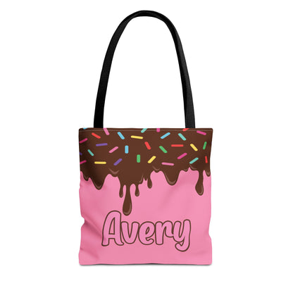 Personalized Trick or Treat Bags Ice Cream,  Custom Ice Cream Tote Bags, Kids Adults Tote Bags