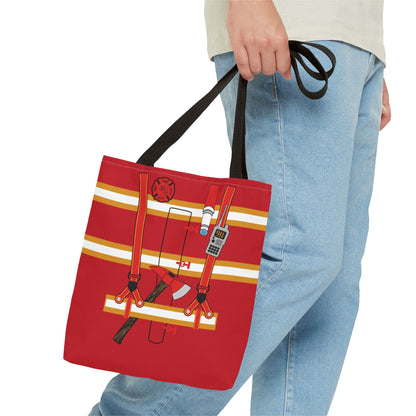 Fireman Personalized Halloween Trick or Treat Bags,  Custom Fire Man Candy Bags, Kids Adults Tote Bags, Halloween Accessory
