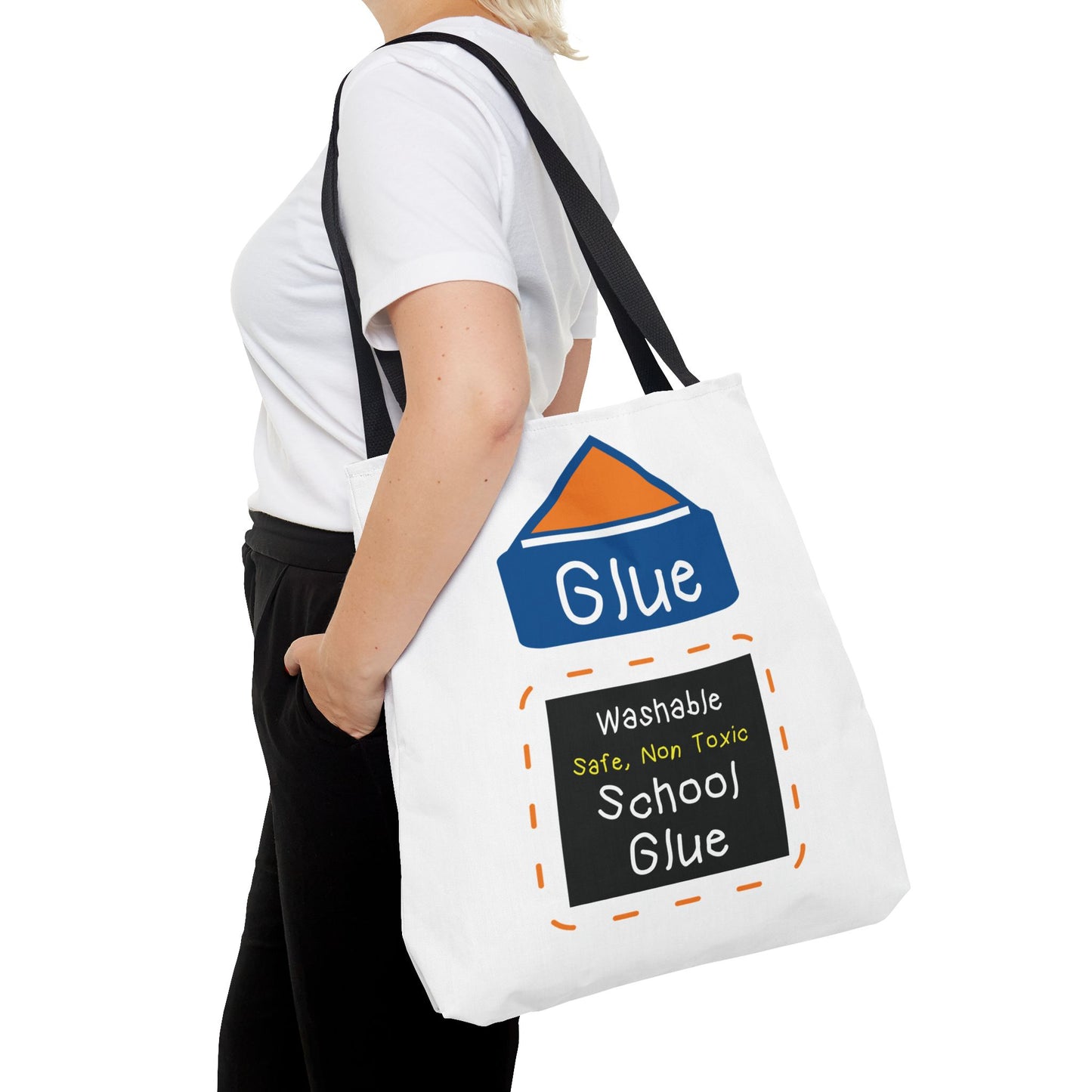 Glue Personalized Halloween Trick or Treat Bags,  Custom Glue bags, Kids Adults Tote Bags