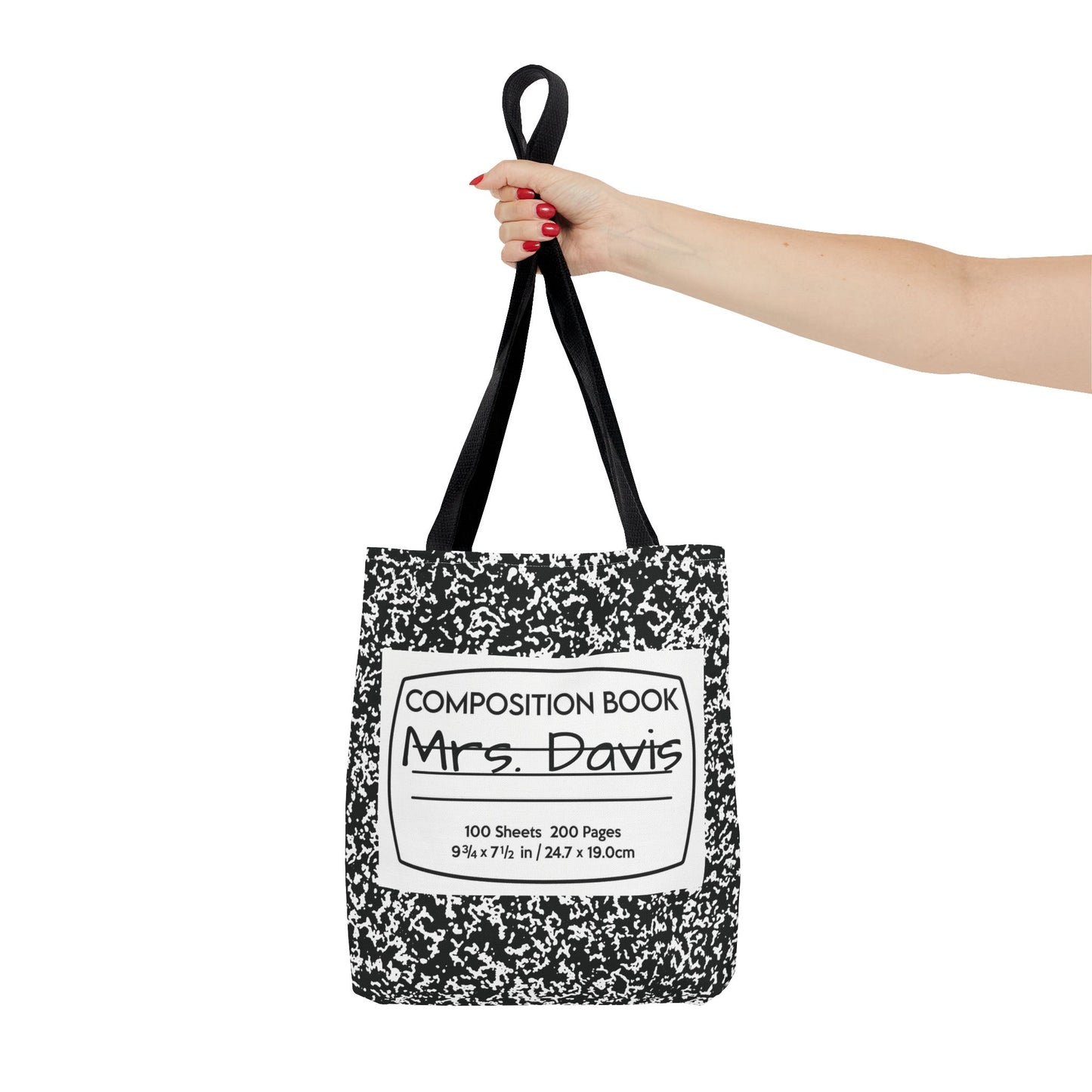Teacher Notebook Personalized Halloween Trick or Treat Bags,  Custom notebook bags, Kids Adults Tote Bags