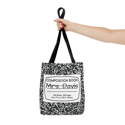 Teacher Notebook Personalized Halloween Trick or Treat Bags,  Custom notebook bags, Kids Adults Tote Bags