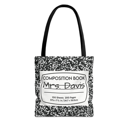 Teacher Notebook Personalized Halloween Trick or Treat Bags,  Custom notebook bags, Kids Adults Tote Bags