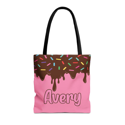 Personalized Trick or Treat Bags Ice Cream,  Custom Ice Cream Tote Bags, Kids Adults Tote Bags