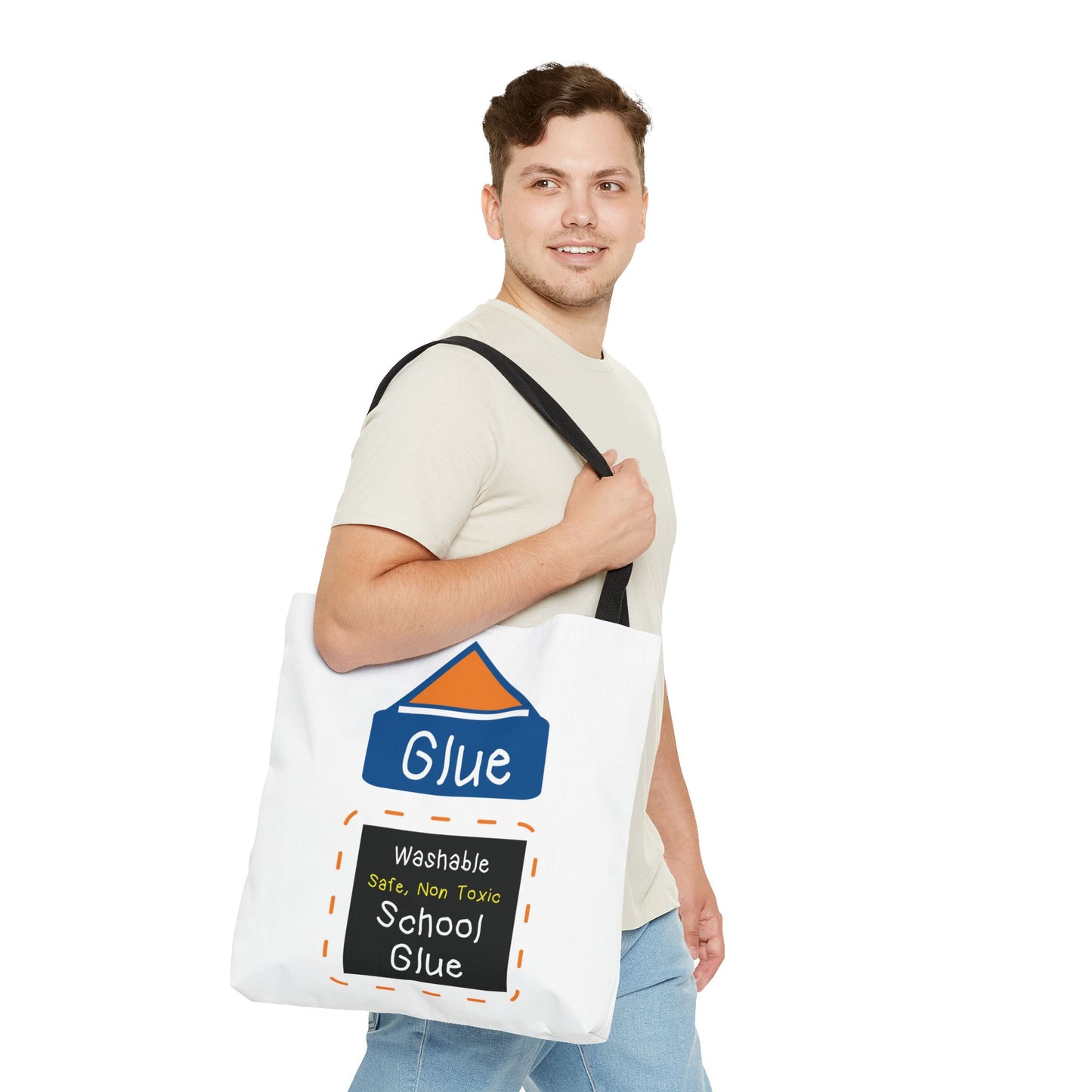 Glue Personalized Halloween Trick or Treat Bags,  Custom Glue bags, Kids Adults Tote Bags