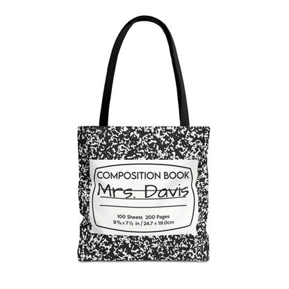 Teacher Notebook Personalized Halloween Trick or Treat Bags,  Custom notebook bags, Kids Adults Tote Bags