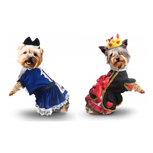 Alice In Wonderland Halloween Costumes For Dogs  - For Small To Medium Dogs