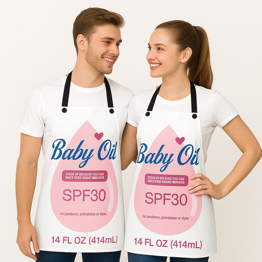 Baby Oil Costume, Funny Couples Halloween Costumes For Men and Women