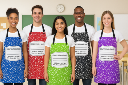 Composition Notebook Teacher Halloween Costume Apron