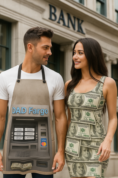 Dad ATM Costume And Cash Dress