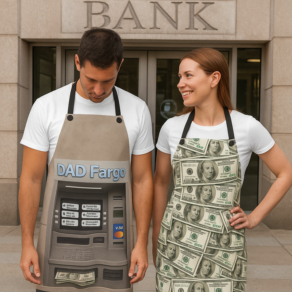 Dad ATM Costume And Cash Dress