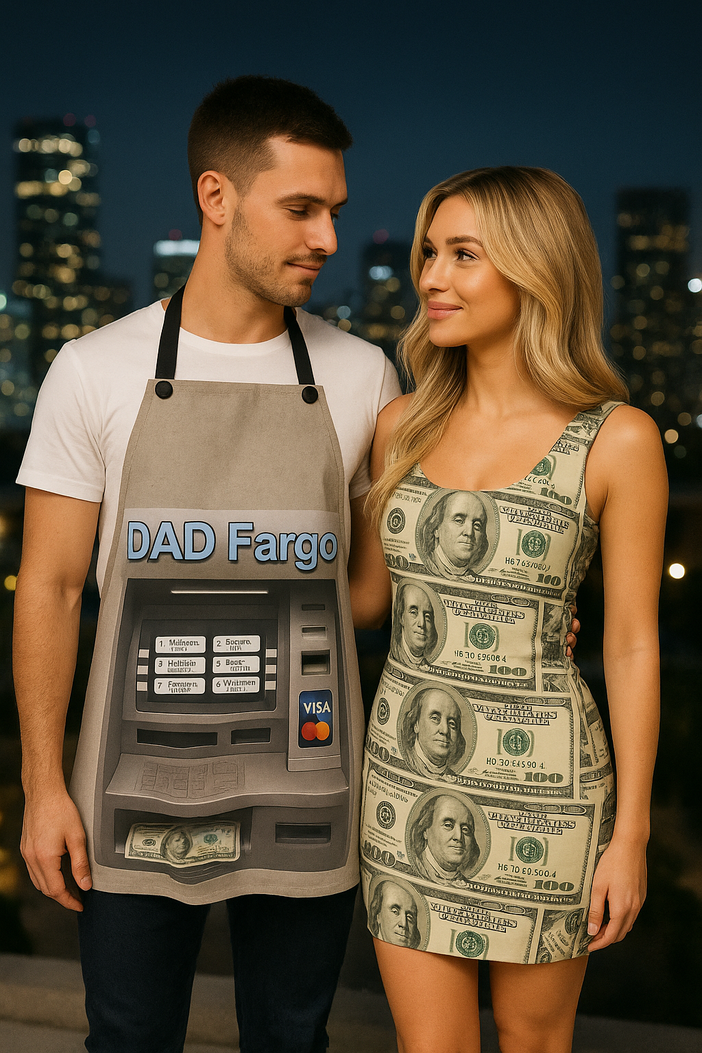 Dad ATM Costume And Cash Dress