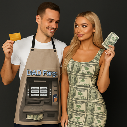 Dad ATM Costume And Cash Dress
