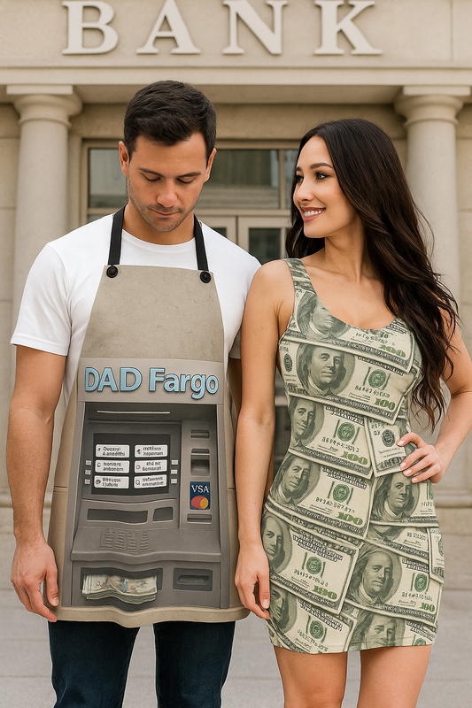 Dad ATM Costume And Cash Dress