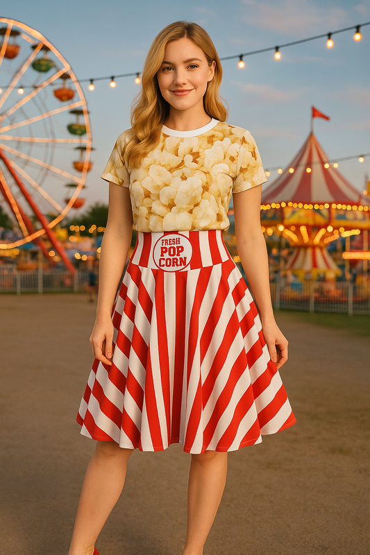 Popcorn Carnival Halloween Costume For Women