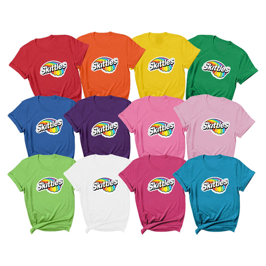 Skittles Inspired Tshirts - Cosplay Birthday Parites, Group Halloween Costumes