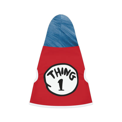 Thing 1 and Thing 2 Inspired Dog Halloween Costumes (Small To Medium Pets)